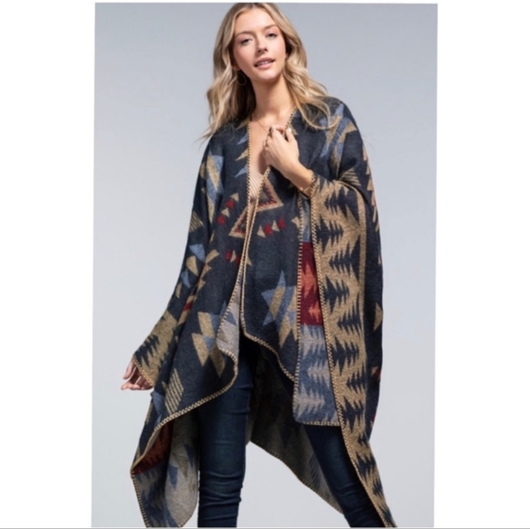 Sweaters - NWT Warm Cardigan Poncho Shawl